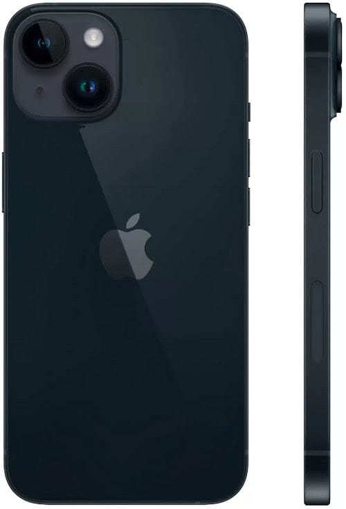 Купить Смартфон Apple iPhone 14 256GB (A2881/A2882) черный за 73990 руб ...